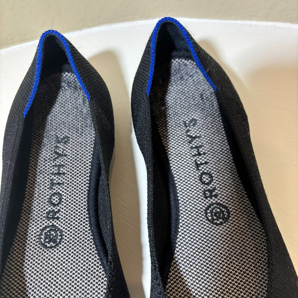 💙Rothy's Black Ballet Flat Size 9 - Picture 4 of 12